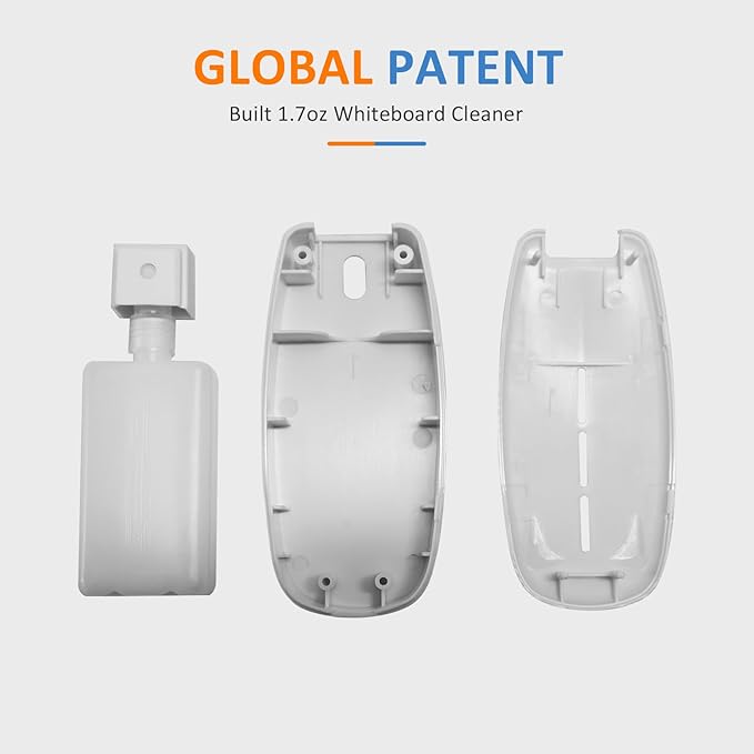 Dry Erase Markers for Black Glass Board, 2-in-1 Magnetic Chalkboard Spray Eraser & Washable Reversible Dual Tip Liquid Chalks - Bullet & Fine Point for Window Acrylic Refrigerator