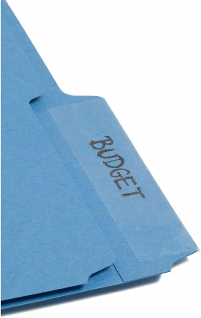 Smead Seal and View® Clear Label Protector, Size 3-1/2x1-11/16-Inches Before Folding, 100 per Pack (67600)