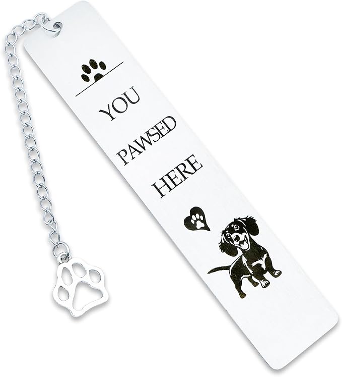 Dachshund Dog Bookmark for Readers Women Book Lovers Gifts for Dog Lovers Dog Mom Dad Gifts Bookmark for Dachshund Lovers Owners Bookworm Bookish Gifts Valentine Birthday Pet Day Christmas