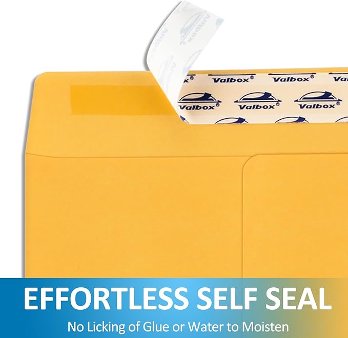 ValBox 10x13 Self Seal Catalog Envelopes 150 Packs Brown Kraft Large Envelopes with Peel and Seal Flap for Mailing, Organizing and Storage