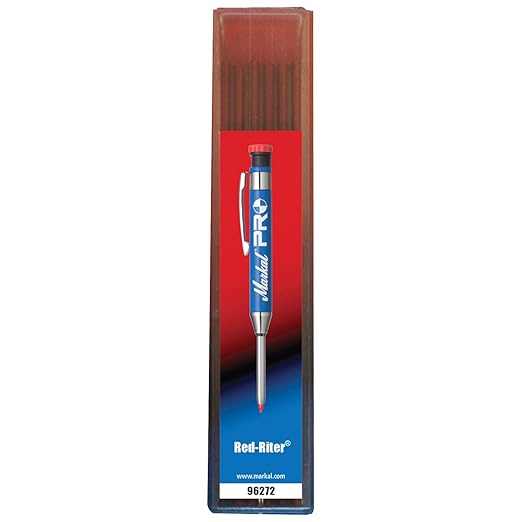 Markal 96270 PRO Carpenter Pencil + 97272 Red Riter Pro Refills
