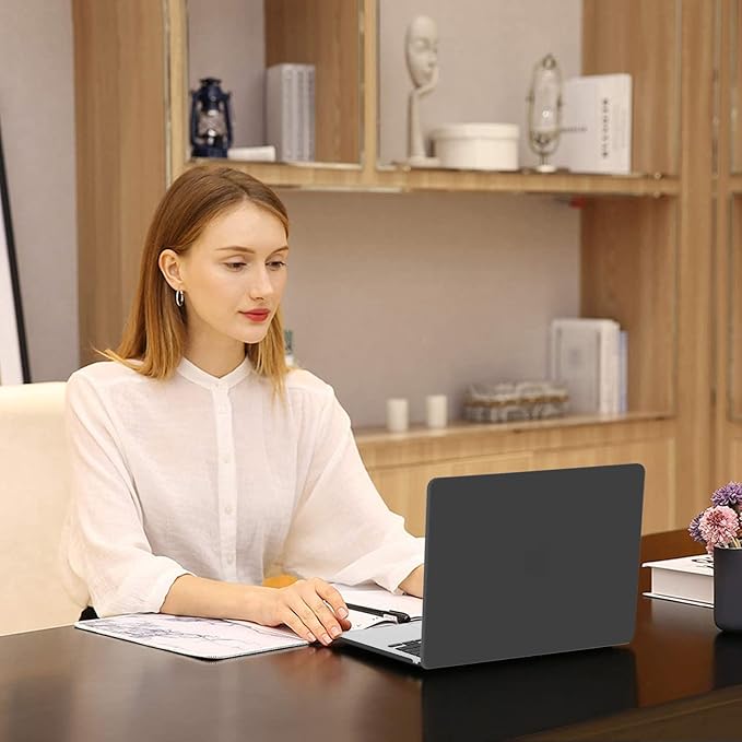 MOSISO Compatible with MacBook Air 13 inch Case 2025 2024 2023 2022 M4 A3240 M3 A3113 M2 A2681, Plastic Hard Shell&Keyboard Cover&Screen Film&Type C for MacBook Air 13.6 inch Case, Slate Gray