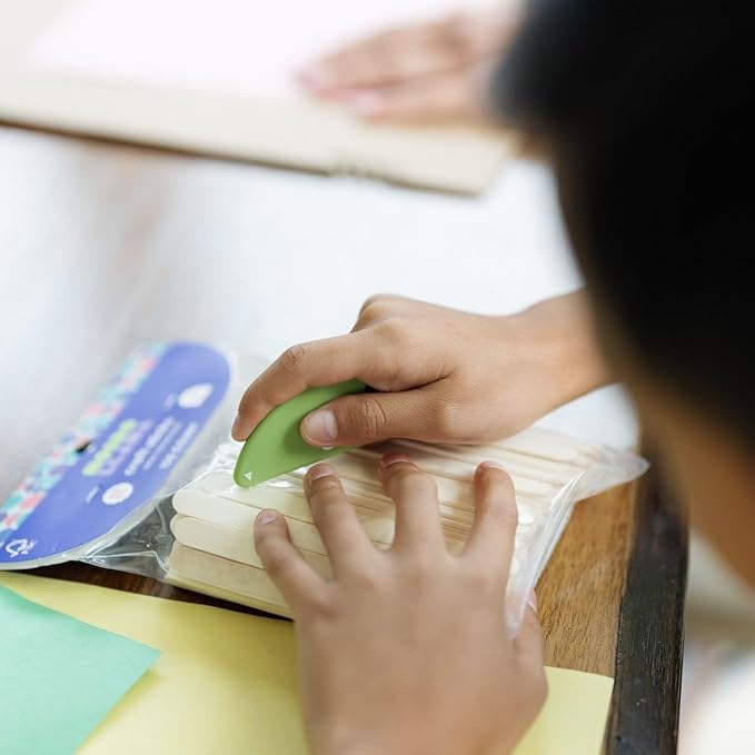 Slice Micro Safety Cutter | Safe Ceramic Box Cutter Lasting 11x Longer than Metal | Keychain Box Opener | 4 Pack