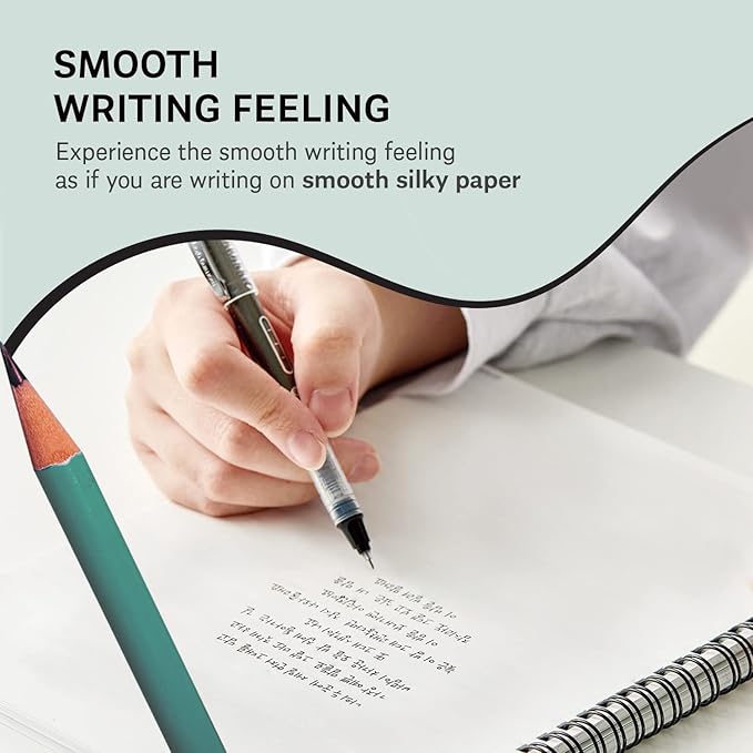 GAK. Stone Paper Notebook | No Lines Spiral Notebook Waterproof Sheet Aesthetic Journal for Note Taking | Notebooks for Work & Aesthetic School Supplies | Medium Size, Green (5.8”x8.3”, 50 sheets)