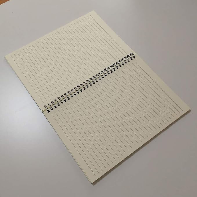 YUREE B5 Spiral Notebook Lined, Spiral Ruled Journal with Hard Kraft Cover, 70 Sheets (140 Pages), 10.3" x 7.2", 3-Pack, Brown