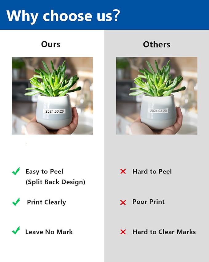 TZe TZ Tape 12mm 0.47 Inch Laminated White Compatible for P Touch Label Tape Refills for Ptouch PT-H110 D210 D220 D400 D600 Label Maker (Black on White, 10-Pack)