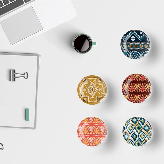 12Pcs Glass Strong Magnetic Refrigerator Magnet Fridge Sticker,Bohemia Crystal Fridge Magnets Decoration for Crafts,Strong Fridge Magnets for Kitchen, School,Office Whiteboard