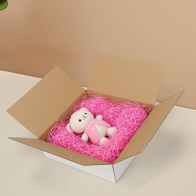 7x7x2 Shipping Boxes Set of 40, 3 Layers White Corrugated Cardboard Small Business Packing Box for Mailing