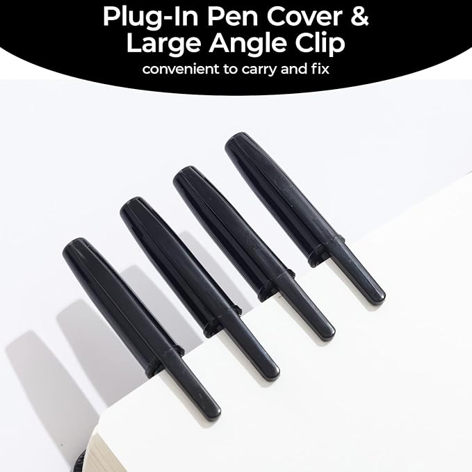M&G Ballpoint Pens, Black Ink Ballpoint Pens Fine Point 0.7mm, Ball Point Pens Bulk Smooth Writing with Anti-Slip Grip & Plug-In Cover for Journaling Office Supplies School Women Men (40 Pack)