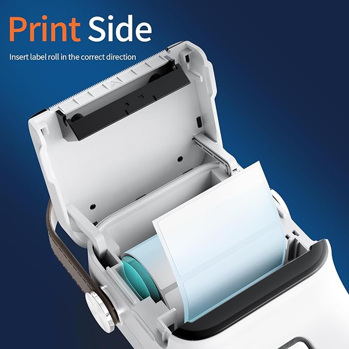 Rongta Bluetooth Label Maker Machine with Tape, Thermal Label Printer for Office, Small Business Essentials, Home Organization, Portable Inkless Sticker Label Maker with 2x1.18 inch Labels-150pcs