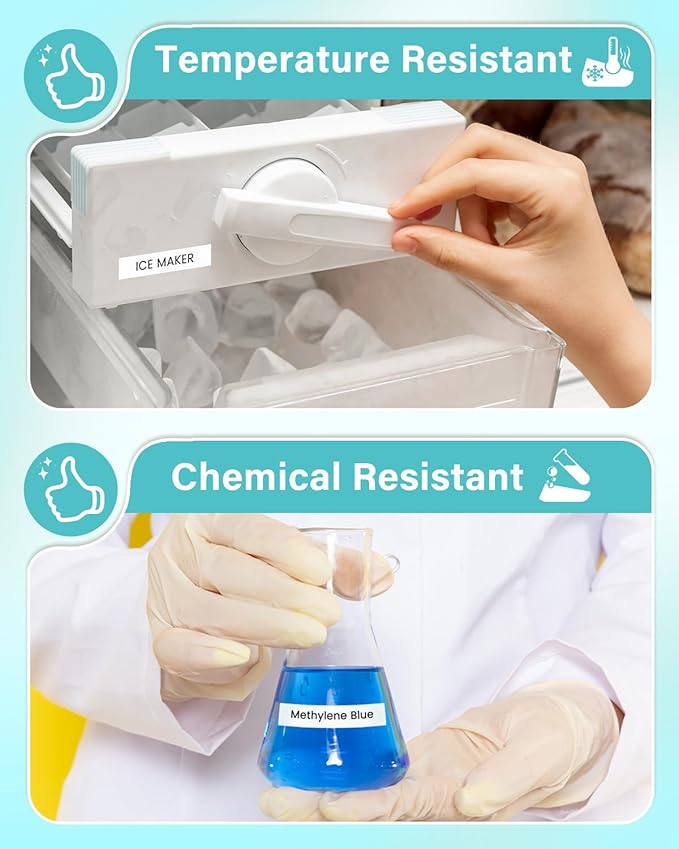 12mm 0.47 Laminated White Tape Replace for Brother Label Maker Tape TZe-231 Compatible with P-Touch TZ TZe 1/2" Black on White TZE231 for PT-D220 D210 H110 D200 D400 1280 D610BT Refills, 6-Pack