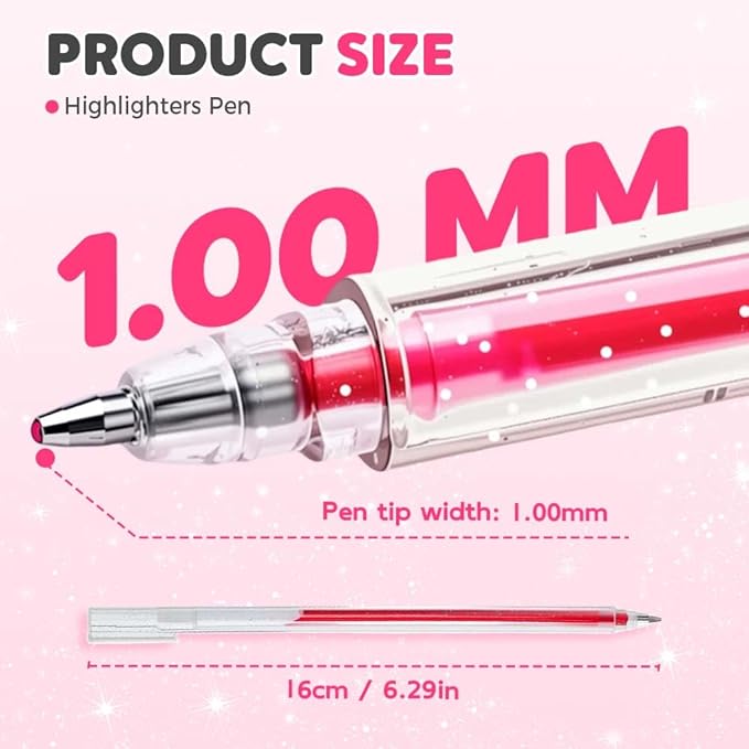 Glitter Gel Pen Set, Multi-Functional Colored Drawing Pens for Scrapbooking, Portable Journaling Crafting Doodling Drawing Glitter Pens for Adults School Supplies (36-Color)