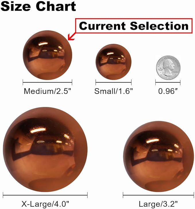 Orange Bronze 2.5" Christmas Balls Christmas Tree Decoration Ornaments Shatterproof Hanging Balls for Birthday Halloween Holiday Wedding Decorations Set of 18pcs