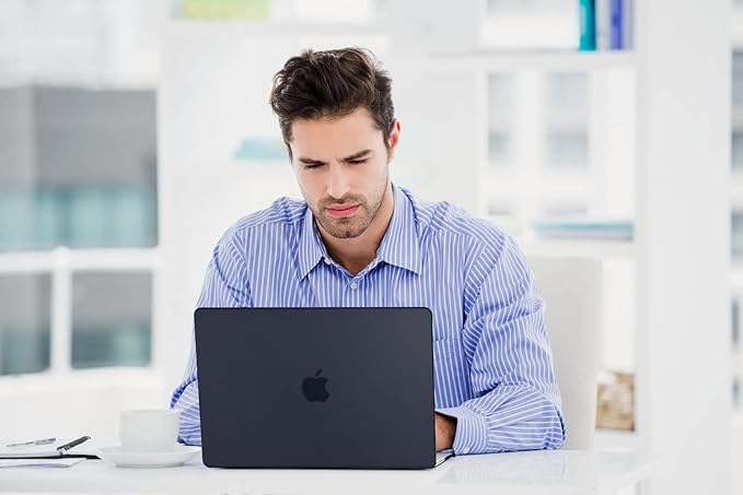 Teryeefi Compatible with MacBook Pro 16 Inch Case M4 M3 M2 M1 2025 2024-2021 Release A3403 A3186 A2485 A2780 A2991 Model, Matte PC Hard+Keyboard Cover+Screen Protector+Type C Adapter, Frosted Black