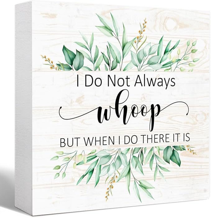 Be Kind Work Hard Stay Humble Quote Wooden Block Sign, 5" x 5" Encouraging Desk Decor for Office,Motivational Gift for Women Best Friend, Positive Vibes Home Accent