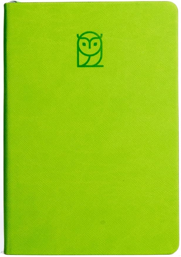 Undated Daily Planner – 6-Month A5 Productivity Organizer with Full Page Per Day, Hourly Schedule, Goal Setting, Habit Tracker, Weekly & Monthly Pages – Hardcover Time Management Notebook (Lime Green)
