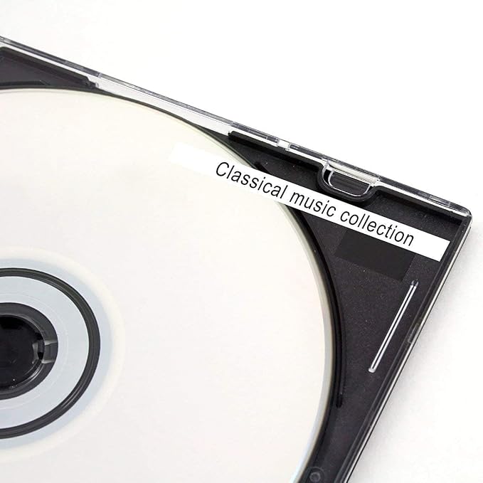 Label KINGDOM TZe-221 9mm Label Tape Replacement for Brother TZe221 TZ Tape 9mm 0.35 Laminated White 3/8 Inch Compatible with Brother Label Maker Tape PT-H110 PT-D210 PT-D220 PT-D400 PT-D600, 6-Pack