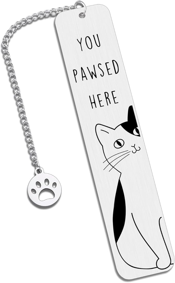 Cat Lover Gifts for Women Men, Cute Bookmarks for Women Girls, Black Cat Gifts for Friends Coworkers, Birthday Gifts for Cat Lovers, Reading Accessories for Book Lovers, Bookish Gifts for Book Club