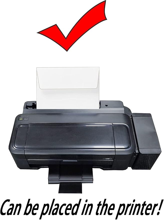 120 Qty Printable A4 Invitation Envelopes 4.25 x 6.25 Cards, Self Seal 120GSM white Paper Envelopes for Invitations, Papers, Photos, Documents, Wedding, Baby Shower, Easy to Seal and Peel