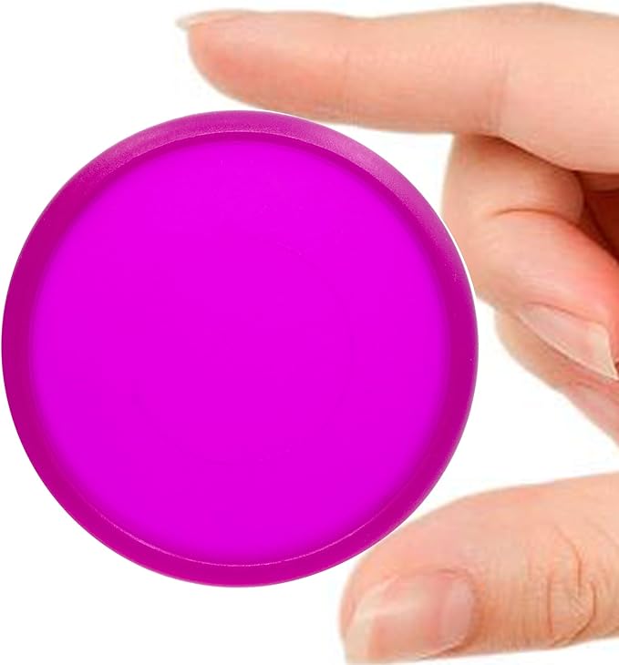 100pcs Discbound Notebook Discs DIY Planner Accessories fits for Tul,Levenger,Arc,Happy Planner,Talia(Transparent Purple,0.94inch/24mm)