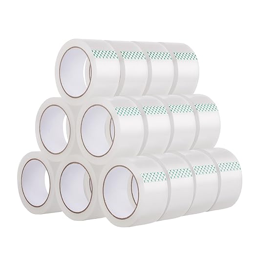Lichamp Clear Packing Tape, 24 Rolls Heavy Duty Packaging Tape Refill for Moving Boxes, Mail Shipping Supplies, 1.88 inch x 55 Yard x 2.6 mil, A224TP