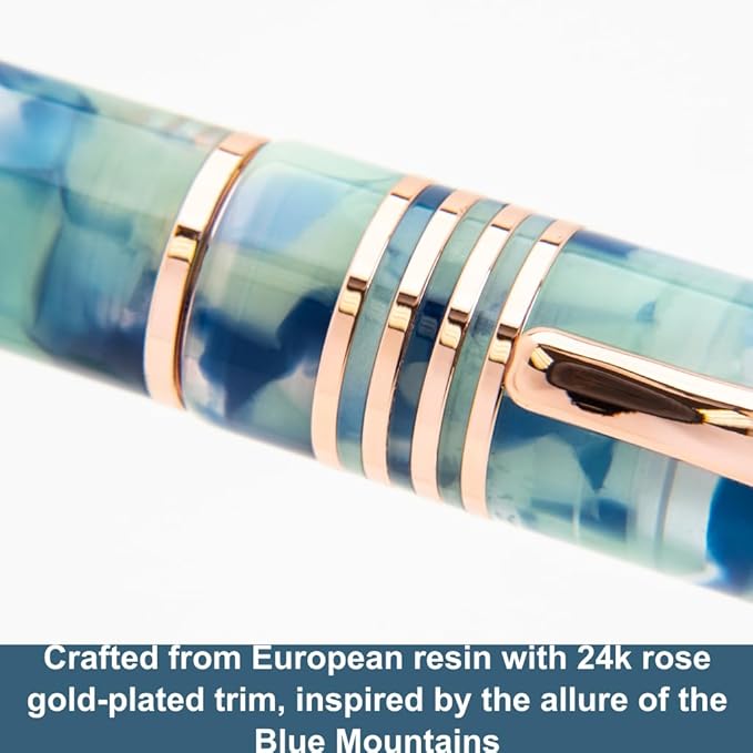 Monteverde Blue Mountain Fountain Pen - Omniflex