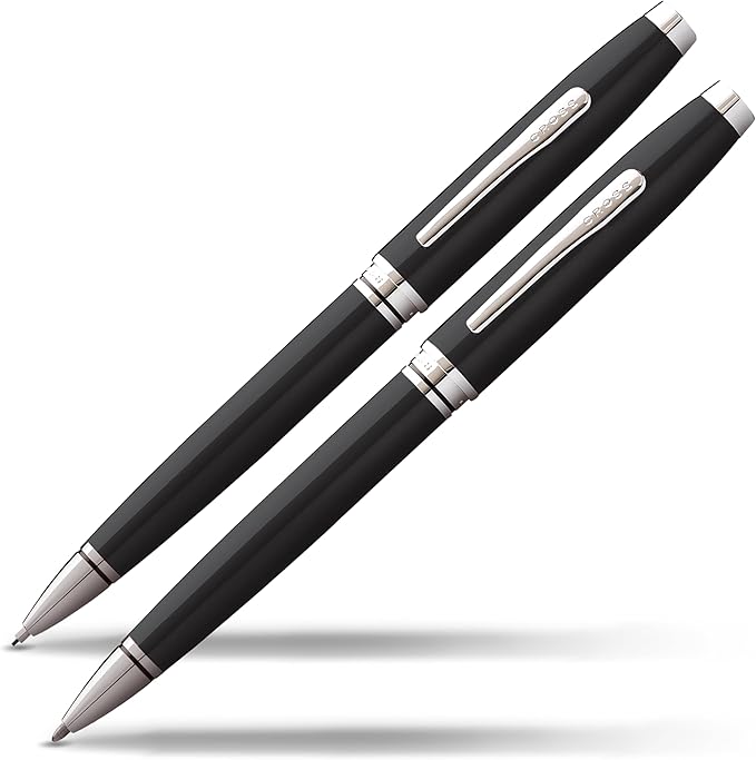 Cross Coventry Black Lacquer Pen and Pencil Gift Set