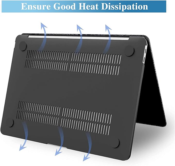 KEROM Compatible for Crocodile MacBook Pro 16 inch Case 2025-2021 M4 M3 M2 M1 Pro/Max Chip A3403 A3186 A2991 A2780 A2485, Crocodile Skin PU Leather Hard Shell Case & Keyboard Cover, Black