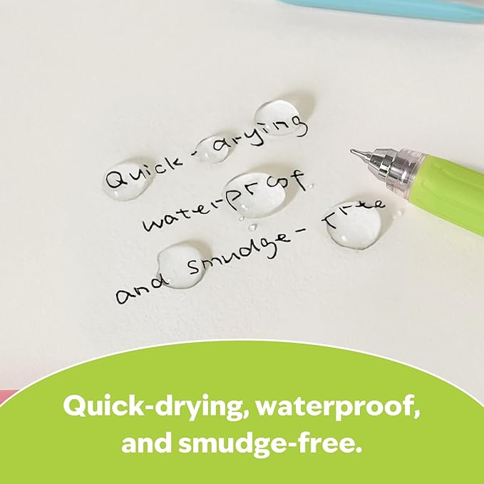 cute Pastel Ballpoint Pens Fine Point Smooth Writing Pens, 0.5mm Black Gel Ink pen, Quick-Dry Retractable with Silicone Grip, 4 Pcs - Morandi Colors for Office, School Supplies & Journaling