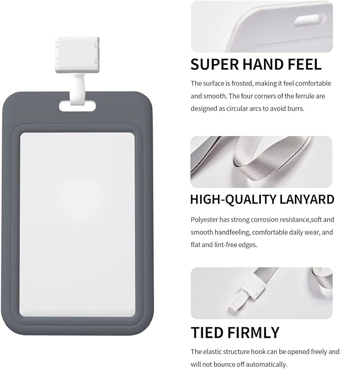 Custom Id Badge Holder Customizable Personalized Id Card with Photo Logo for Employee Work Office Staff Name Tag