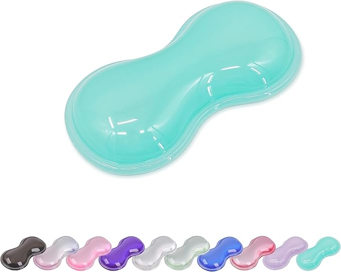 Gel Wrist Rest for Keyboard and Mouse, Wrist Rest for Keyboard, Mouse Wrist Support, Pain Relief, Cool Touch, Non-Skid, Mouse Wrist pad