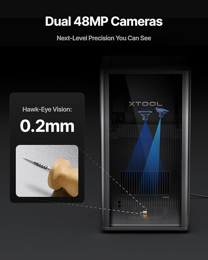 xTool F2 Ultra Single 60W MOPA Fiber Laser Engraver, 100+ Color Metal Engraving, Dual 48MP Cameras, Auto Streamline, 15,000mm/s Ultra-Fast, AI Powered 3D Laser Engraving Machine