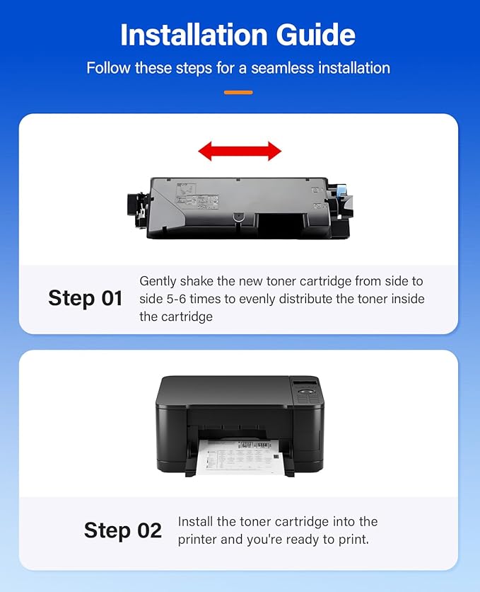 TK5282 TK-5282 Toner Cartridges 4-Pack High Yield Replacement for Kyocera TK-5282K TK-5282C TK-5282M TK-5282Y Compatible with ECOSYS M6235cidn M6635cidn P6235cdn Printers Ink Black Cyan Magenta Yellow