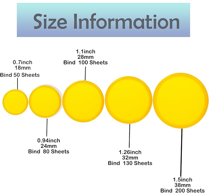 100pcs Discbound Notebook Discs DIY Planner Accessoriesfits for Tul,Levenger,Arc,Happy Planner,Talia(Transparent Yellow,1.26 inch/32mm)