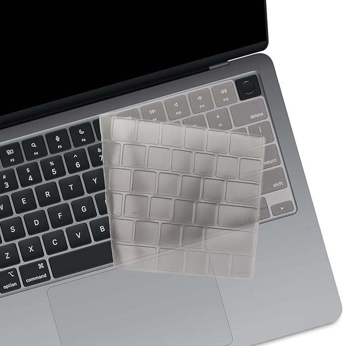 2 Pack Keyboard Cover for 2025-2023 MacBook Air M4 M3 M2 13.6" 15.3" A2941 A3114 A2681 A3113 & 2023-2021 MacBook Pro 14" 16" M4 M3 M2 M1 Pro/Max A2442 A2779 A2918 A2992 A2485 A2780 A2991 US Layout-TPU
