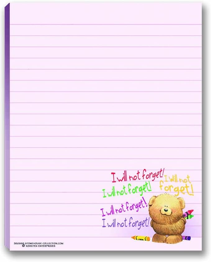 Cute Notepads - 4 Assorted Pads - Sweet, Feel Good Notepads - Great Gift Idea, 50 Sheets Each