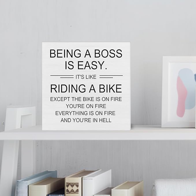 Funny Boss Gifts for Men Women, Cool Gifts for Boss Manager Supervisor, Cubicle Office Desk Decor