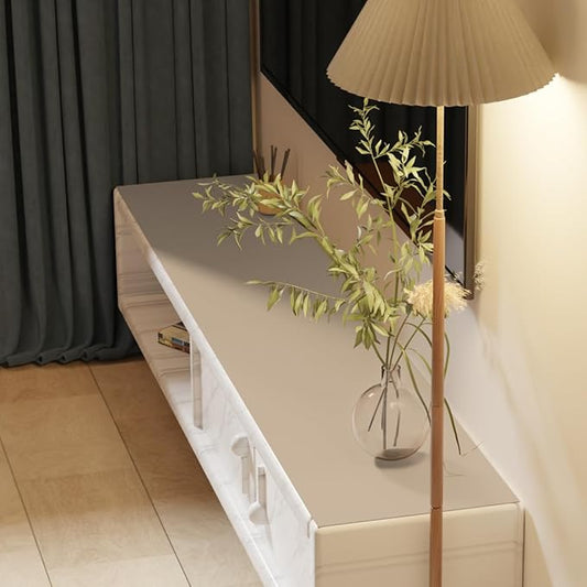 Dresser Protector - Can Be Used On Both Sides Waterproof and Easy to Clean Good Flatness Used for Dresser Table(Light Brown+Gray 10x48)