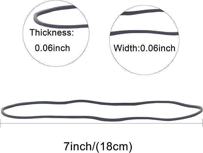 Rubber Bands Garbage Can Bands Elastic Large Size #117A 250Pcs Trash Can Rubber Bands Black Elastics Bands 7inch For Office Supplies Home