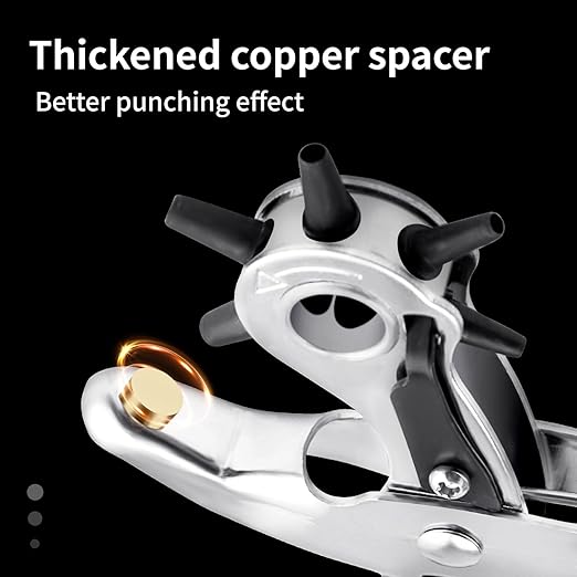 XOOL Belt Hole Puncher for Leather, Precision Multi-Size Leather Hole Punch for Watch Bands, Straps, Collars, Saddles, Shoes, Fabric, DIY Home, Craft Projects