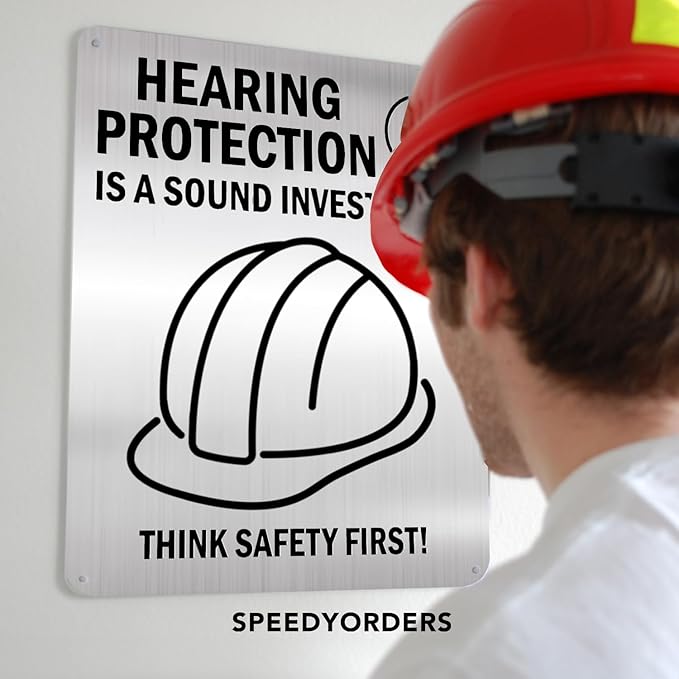 Custom Outdoor Metal Signs, Personalized Aluminum Signs, Customized Safety Signs, Metal Business Signs, Waterproof Outdoor Business Signs, White Aluminum (Silver Brushed, 24x18 In)