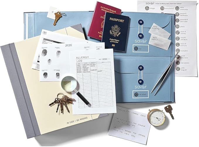 Savor | 2025 Edition in Case Go Missing™ Binder | Viral TikTok Folio for True-Crime Fans to Record Personal Info, Estate Planning & Emergency Preparation