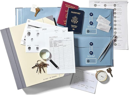 Savor | 2025 Edition in Case Go Missing™ Binder | Viral TikTok Folio for True-Crime Fans to Record Personal Info, Estate Planning & Emergency Preparation