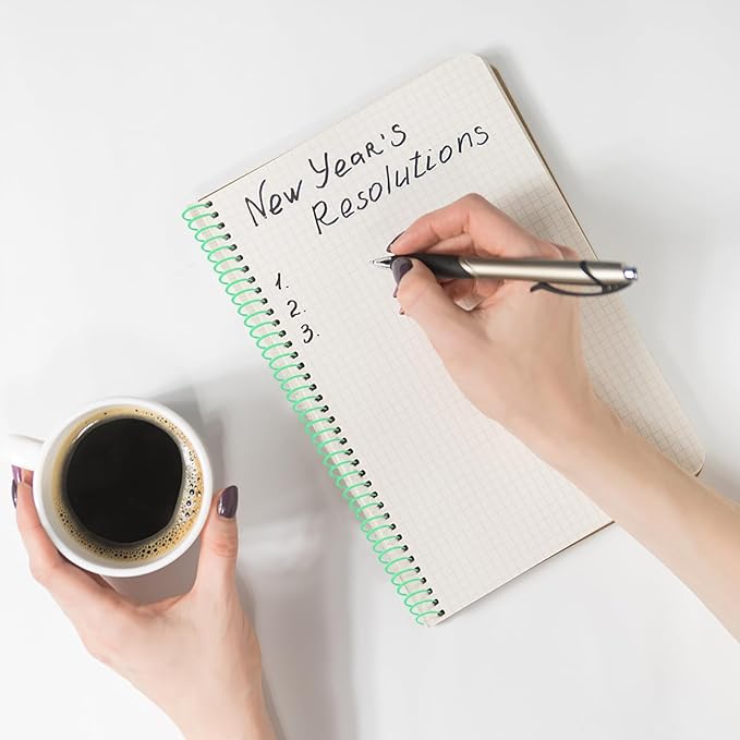 120 Pack Plastic Spiral Binding Coils Binder Binding Spirals Rings Multi Size Spiral Binding Wire Combs Spines Coils, 4:1 Pitch, 1/4 5/16 3/8 1/2 9/16 5/8 3/4 7/8 Inch (Colorful)