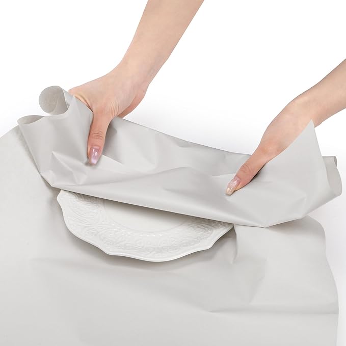 ZAVOOS 400 Sheets Packing Paper for Moving, 27'' x 17'' Large White Newsprint Paper Rolls, 12 Lb Goods Packaging Box Filler for Shipping, Wrapping, Protecting Fragile Items