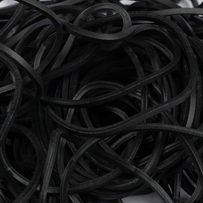 JAM PAPER Durable Rubber Bands - Size 16 - Black Multi-Purpose Rubberbands - 100/Pack