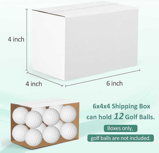 Eupako 6x4x4-Small-Shipping-Boxes-30-Pack-White-Corrugated-Box-Mailers, Cardboard Boxes for Packaging Small Business, Mailing