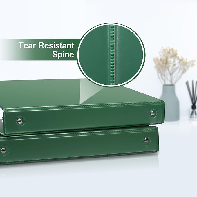 COMIX 3 Ring Binder 1 inch with Clear View Cover, 1" View Binder Holds 200 Sheets of US Letter Size Paper, 12 Pack (Assorted)