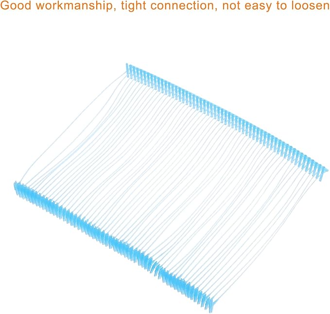 MECCANIXITY Standard Tagging Fasteners, Plastic Regular, Label Gun Price Barbs for Garment Tags, 75mm/3 Inch, Pack of 1000, Sky Blue