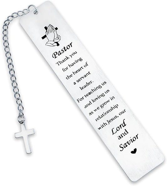 Pastor Appreciation Gifts for Women Men Pastor Bookmark Gifts for Pastor Appreciation Day Pastor Wife Gifts Religious Christian Birthday Retirement Christmas Prayer Gifts